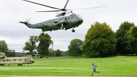 The US President Diverted and Compelled to Change Aircraft On the Way to Stansted Airport